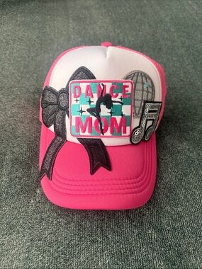 Dance Mom Pink and White Trucker Hat